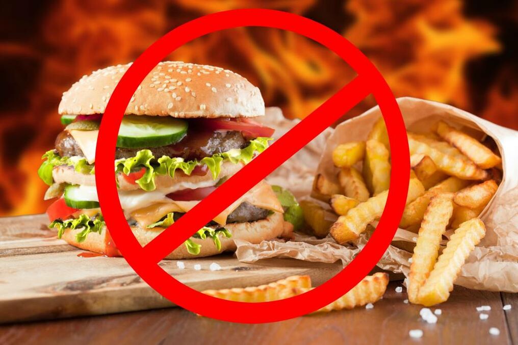 alimentos no saludables para la potencia