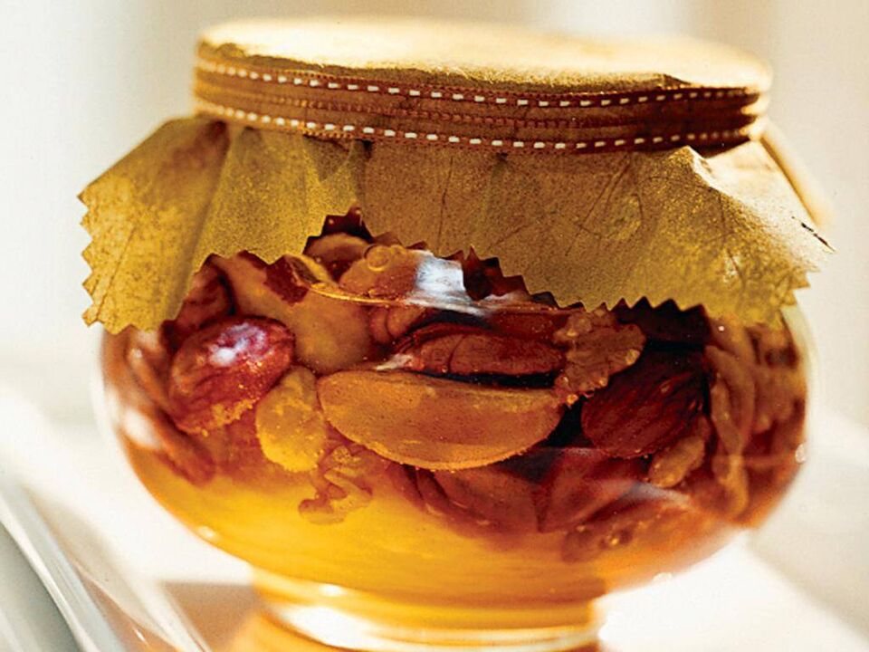 nueces con miel para potenciar