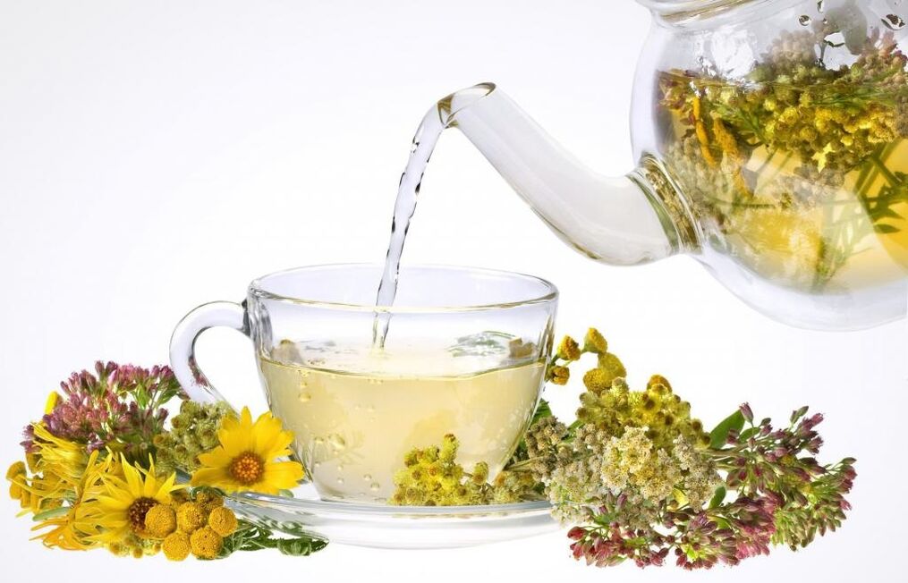té de hierbas para la potencia
